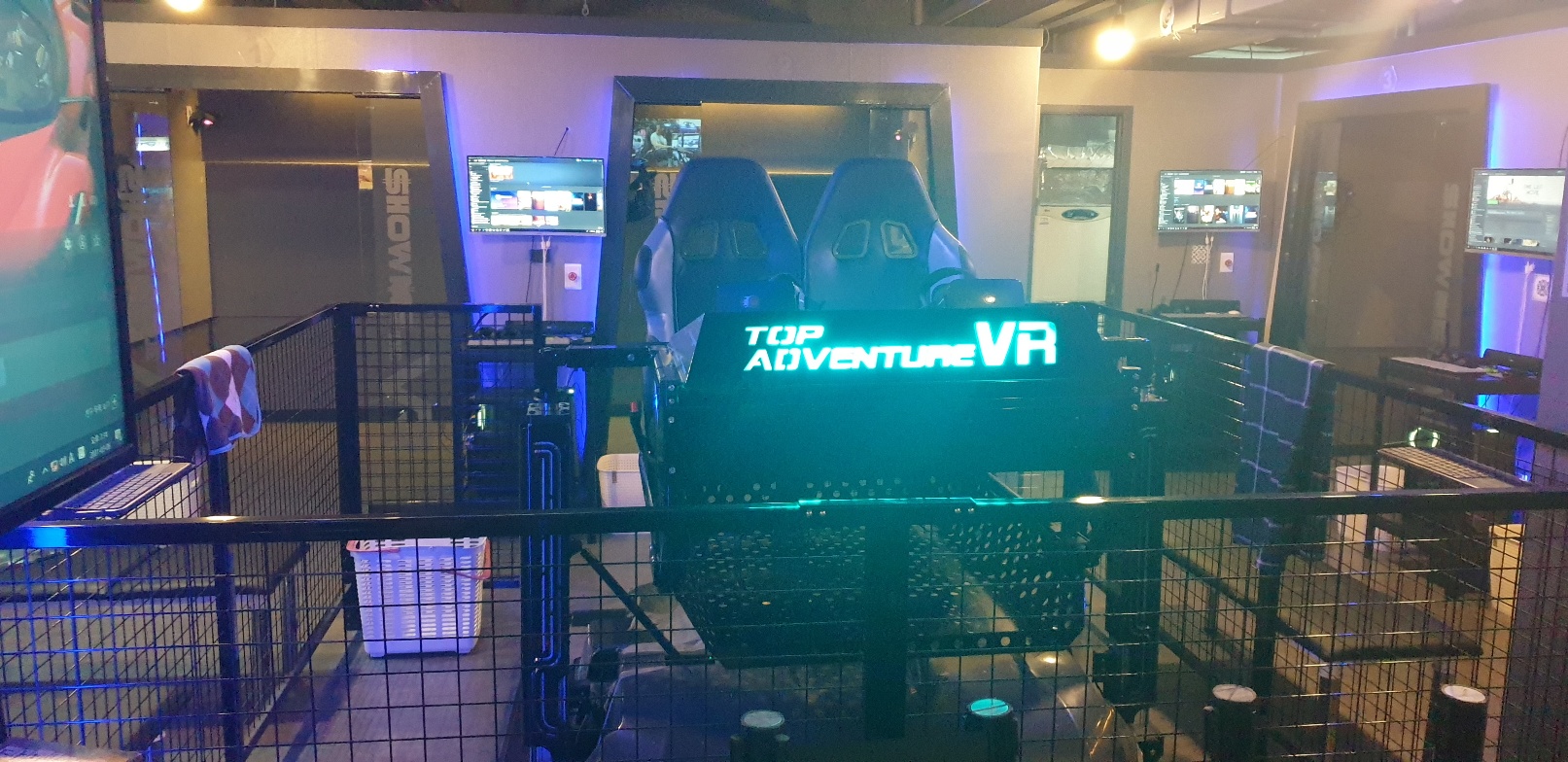롤러코스터 VR 체험 전경